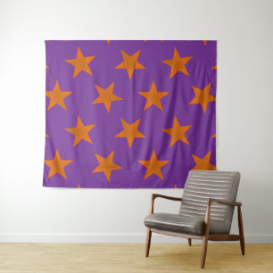 Tapete De Parede Padrão de estrelas de ouro 3