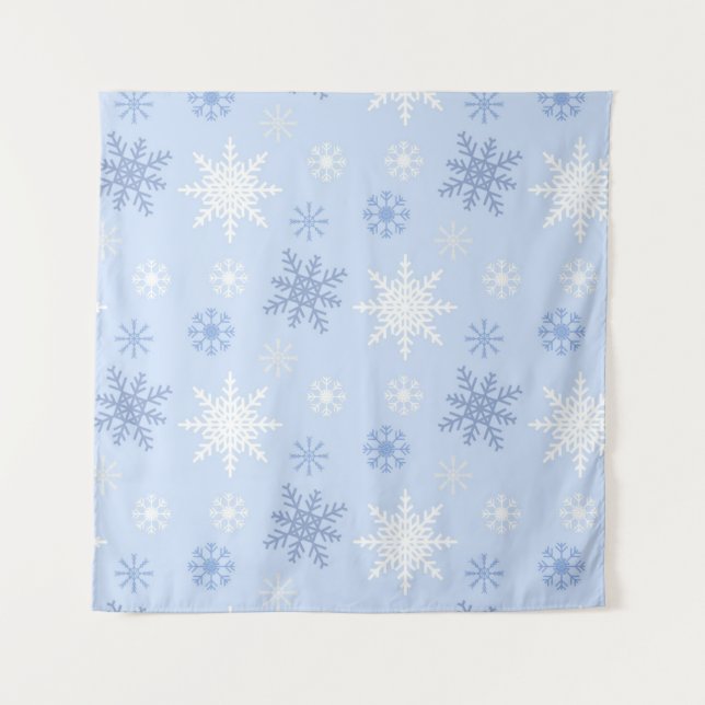 Tapete De Parede Padrão de flocos de neve (Frente)