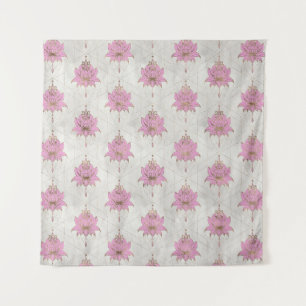 Tapete De Parede Padrão de flores de lótus - pastos
