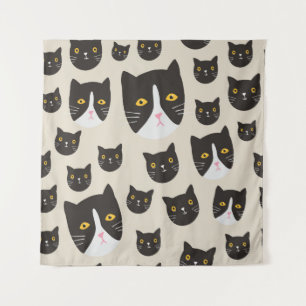 Tapete De Parede padrão de gato contínuo/