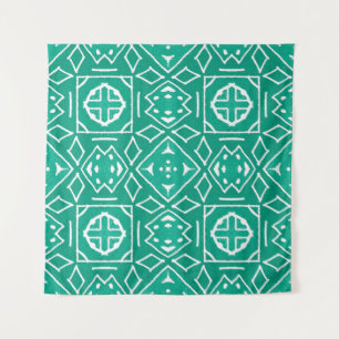 Tapete De Parede Padrão de Ikat Impressão Tribal Africano