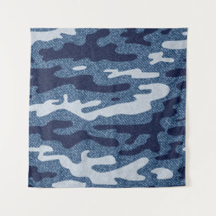 Tapete De Parede Padrão de Jeans Denim Detectados por Camuflagem