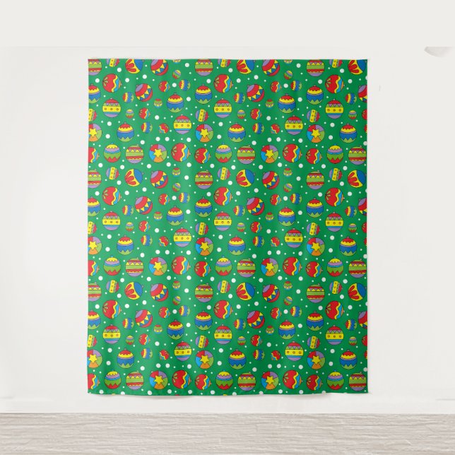 Tapete De Parede Padrão de Natal (Frente)