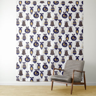 Tapete De Parede Padrão de Natal Feliz