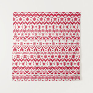 Tapete De Parede Padrão de natal festivo sem soldadura.