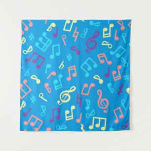 Tapete De Parede Padrão de notas de música