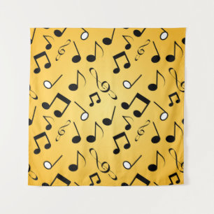 Tapete De Parede Padrão de notas musicais