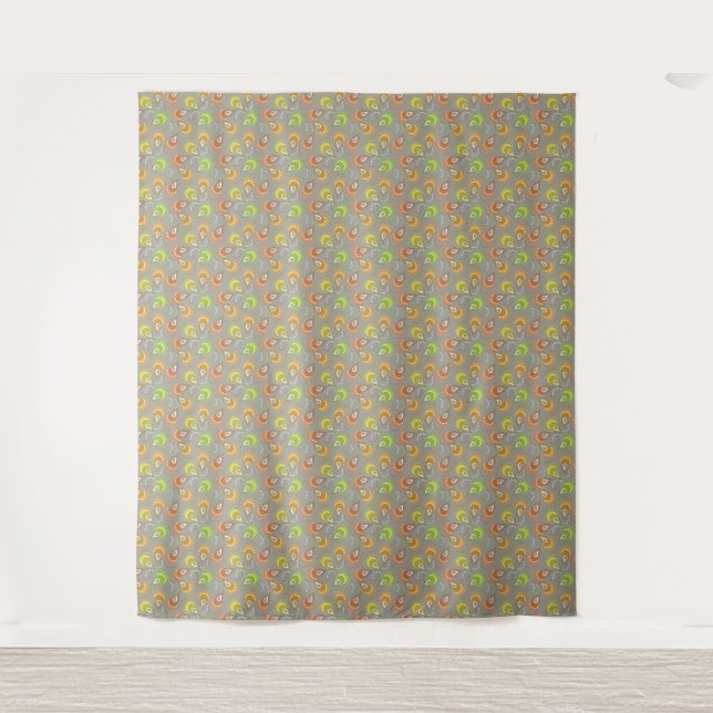 Tapete De Parede Padrão de Paisley. (Frente)
