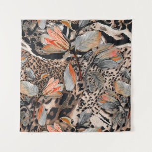 Tapete De Parede Padrão de Pele Animal Selvagem Africano