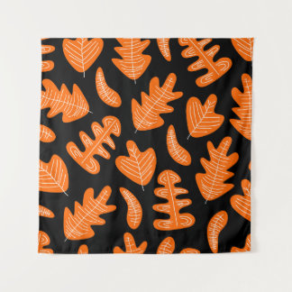 Tapete De Parede Padrão de Plantas Exóticas de Folha de Vintage