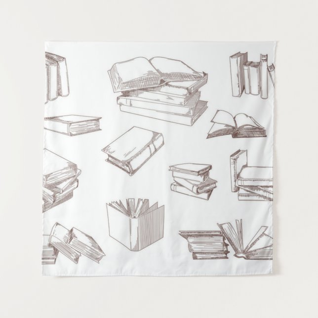 Tapete De Parede Padrão do livro (Frente)