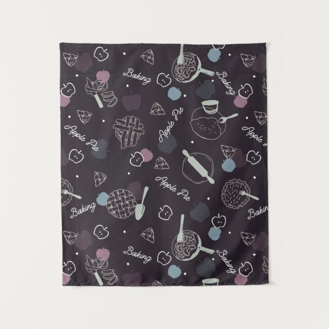 Tapete De Parede Padrão do Pie Lover da Apple (Frente)