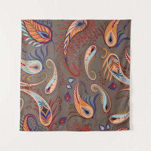 Tapete De Parede Padrão elegante. ilustração paisley.