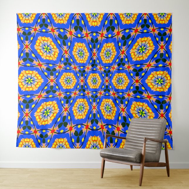 Tapete De Parede Padrão estético floral (In Situ (Horizontal))