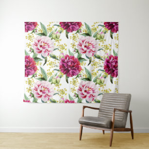 Tapete De Parede Padrão Floral