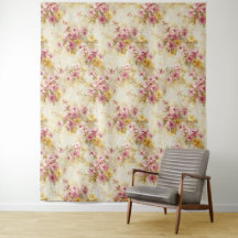 Padrão Floral em Aquarela Vintage