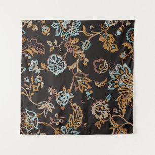 Tapete De Parede Padrão Floral Invisível da Vintage. Textura desenh