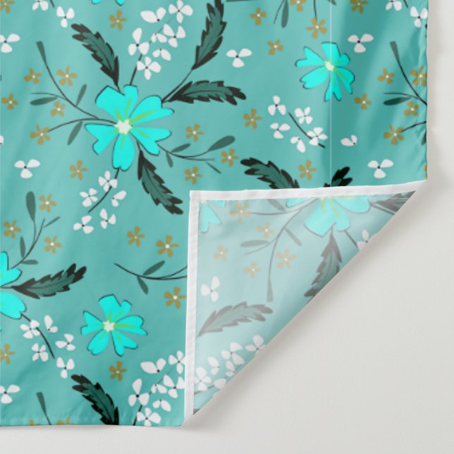Tapete De Parede Padrão floral monocromático neon. (Detalhe)