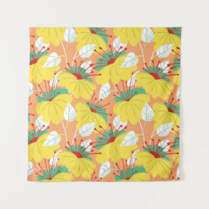 Tapete De Parede Padrão floral perfeito. Fundo com a mão