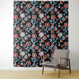 Tapete De Parede Padrão Floral Povo Ousado