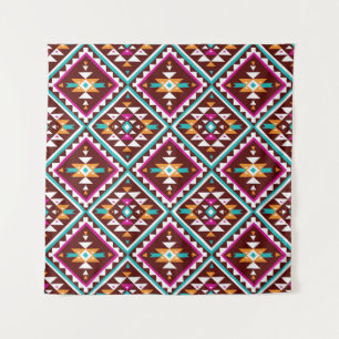 Tapete De Parede Padrão geométrico colorido sem costura tribal