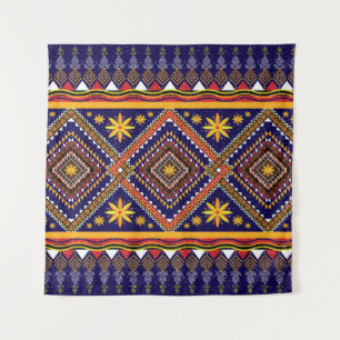 Tapete De Parede Padrão geométrico étnico oriental ikat tradicio