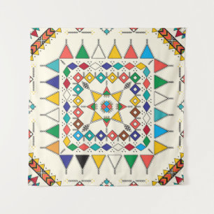 Tapete De Parede Padrão geométrico repetitivo decorativo inspirado 