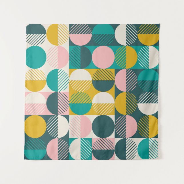 Tapete De Parede Padrão geométrico sem descontinuidades do abstrato (Frente)