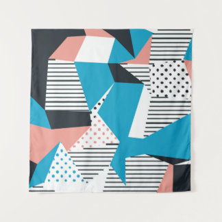 Tapete De Parede Padrão Memphis: Tendência Abstrato minimalista