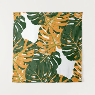 Tapete De Parede Padrão perfeito com a floresta tropical havaiana. 