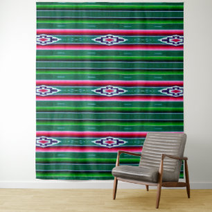 Tapete De Parede Padrão Sarape Mexicano