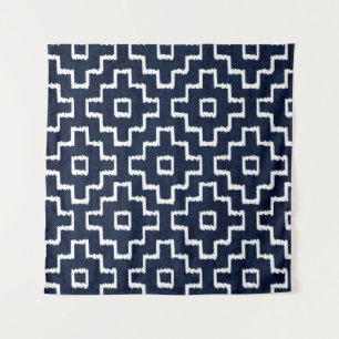 Tapete De Parede Padrão Sashiko: Bordado Japonês Tradicional