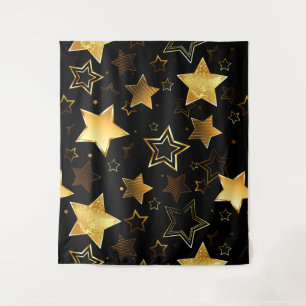 Tapete De Parede Padrão sem costura com estrelas de Ouro