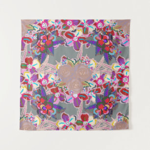 Tapete De Parede Padrão sem costura com motivo floral. Patte sem co