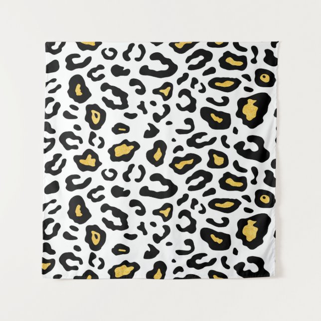 Tapete De Parede Padrão sem costura da pele leopardo (Frente)