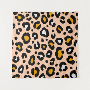 Tapete De Parede Padrão sem soldadura do leopardo colorida. Na mod