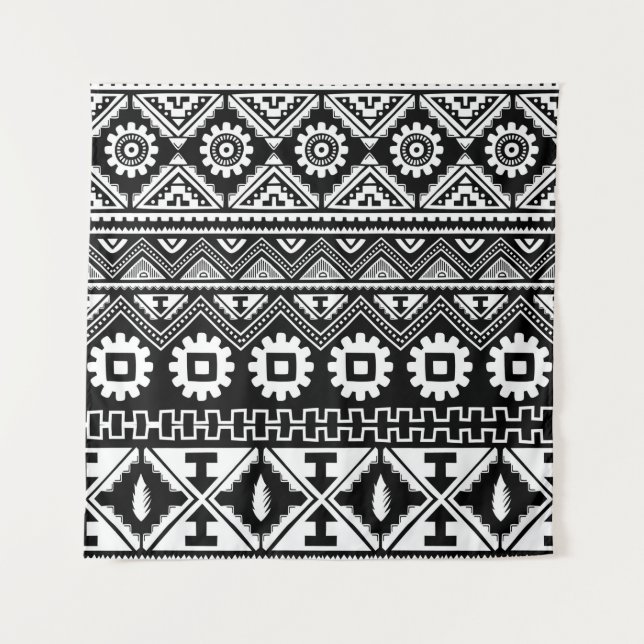 Tapete De Parede Padrão tribal contínuo (Frente)