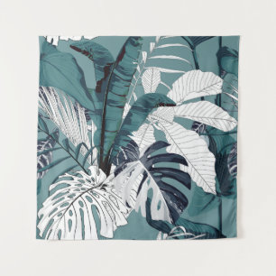 Tapete De Parede Padrão tropical uniforme, modesto, com tropica