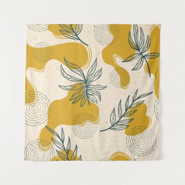 Tapete De Parede Padrão uniforme de abstrato moderno com tração man (Frente)