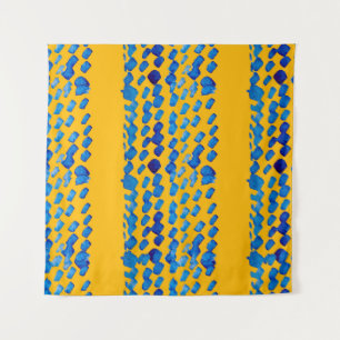 Tapete De Parede Padrão uniforme de aquarela com pontos de abstrato