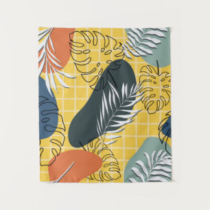 Tapete De Parede Padrão uniforme de memphis de verão,abstrato