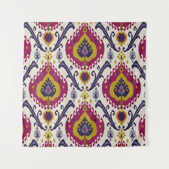 Tapete De Parede Padrão uniforme Ikat Padrões tradicionais (Frente)