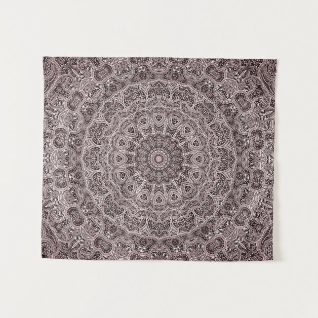 Tapete De Parede Padrão Vintage Mandala (Frente (Horizontal))