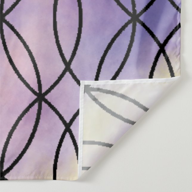 Tapete De Parede Padrão Zig Zag, Roxo (Detalhe)