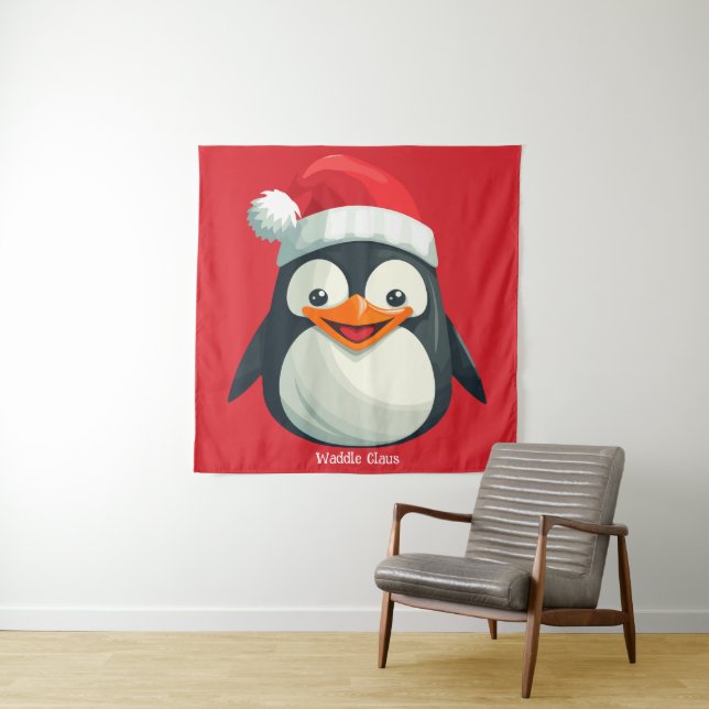 Tapete De Parede Pai Natal Waddle (In Situ)
