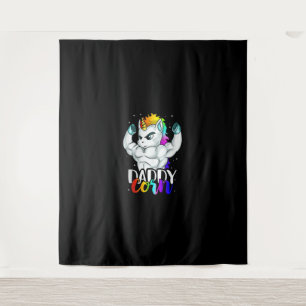 Tapete De Parede Pai Unicorn Daddycorn Pai Único Chri