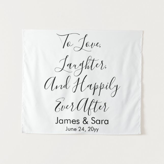 Tapete De Parede Painel de Fundo de Casamento Personalizado Chá de  (Frente (Horizontal))