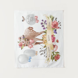 Tapete De Parede Painel de Fundo de Chá de Bebê Oh Deer