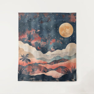 Tapete De Parede Paisagem Boho Abstrato (24)