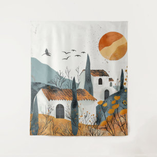 Tapete De Parede Paisagem Boho Abstrato (4)